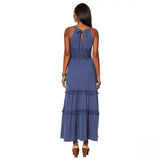 Curations Women's Sleeveless Maxi Dress With Lace Trim
