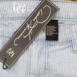 DG2 by Diane Gilman Women's Petite Classic Stretch Pinstripe Crop Jeans