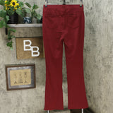 DG2 by Diane Gilman Pull On Stretch Ponte Boot Cut Pants Wine Medium Tall