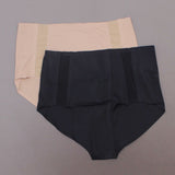 Rhonda Shear Women's 2 Pack Mesh Detail Panties Black/ Nude XL