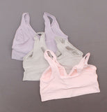 Rhonda Shear 3 Pack Removable Pads Jacquard Ahh Bras Pastels Large