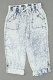 36 Point 5 Women's Lightweight Bleach Wash Blue Chambray Pants