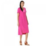 H by Halston Women's Essentials Scoop-Neck Knit Midi Dress
