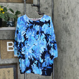 Isaac Mizrahi Live! Plus Size Watercolor Floral Cardigan Sweater