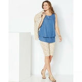DG2 by Diane Gilman Women's Petite Classic Stretch Pull On Bermuda Shorts