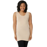 skinnytees Skinnytees Women's Full Coverage Layering Tank Top Nude One Size