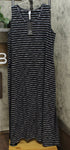 MarlaWynne Women's Plus Size Striped Knit Maxi Dress With Pockets