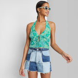 Wild Fable Women's Sleeveless Halter Fly Away Top