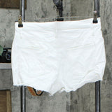 Wild Fable Women's High Rise Cutoff Jean Shorts 8 White