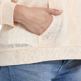 Weatherproof Vintage Women's Lightweight Slub Knit Hoodie T-Shirt
