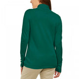 JM Collection Women's Pullover Stud Sleeve Turtleneck Sweater