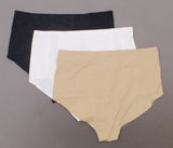Rhonda Shear Women's Plus Size 3 Pack Mesh Detail Brief Panties