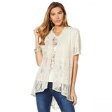 LaBellum by Hillary Scott Women's Crochet Topper Cardigan