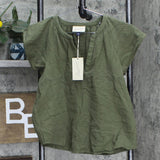Universal Thread Women's Flutter Short Sleeve Blouse