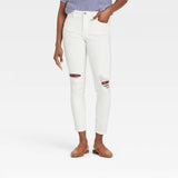 Universal Thread Women's High-Rise Skinny Jeans White 10