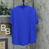 Karen Scott Plus Size Johnny Collar Cotton Knit Top
