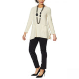 MarlaWynne Women's Handkerchief Tunic Top With Pockets