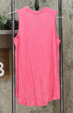 G by Giuliana Women's Hi Low Tank Top Magenta Medium