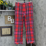 Victoria's Secret Womens Plaid Flannel Cotton Pajama Pant Shirt Sleep Set