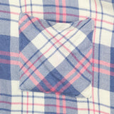 Rails Women's Hunter Plaid Button Up Long Sleeve Shirt Blue Large