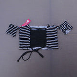 Xhilaration Smocked Underwire Off The Shoulder Bikini Top Black Small