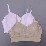 Rhonda Shear 2 Pack Lace Leisure Bras With Removable Pads Nude / Pink 1X