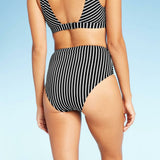 Kona Sol Women's High Waist Medium Coverage Bikini Bottom