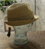 Nine West Women's Adjustable UPF 50+ Packable Fedora Hat