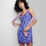 Wild Fable Women's Sleeveless Lace Trim Mesh Bodycon Dress