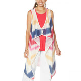 DG2 by Diane Gilman Women's Sleeveless Tie Dye Duster