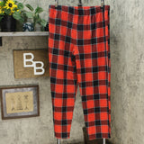 Cuddl Duds Fleecewear Stretch Regular Length Pajama Set Black / Red Buffalo XL