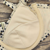 Xhilaration Women's Animal Print Smocked Underwire Bikini Top