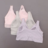 Rhonda Shear 3 Pack Jacquard Ahh Bras With Removable Pads Pastels Large