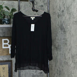 Style & Co. Women's V-Neck Asymmetrical Chiffon-Hem Tunic Top
