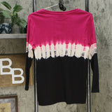 Lauren by Ralph Lauren Women's Dip Dye 3/4 Sleeve Henley Top