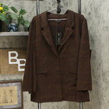 DG2 by Diane Gilman Women's Plus Size Stretch Knit Ponte Blazer Jacket