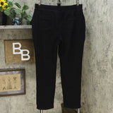 Isaac Mizrahi Live! Women's SOHO Slim Leg Pants Black Large