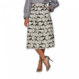 Who What Wear Women's Woven Floral Birdcage Midi Skirt
