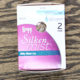 L'eggs Women`s 2 Pack Silken Mist Control Top Pantyhose. 20119