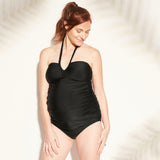 Isabel Maternity by Ingrid & Isabel Braided Halter Tankini Top