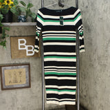 Lauren Ralph Lauren Women's 3/4 Sleeve Ribbed Sweater Dress