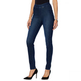 DG2 by Diane Gilman Women's Plus Size Stretch Twill Knit Pull-On Skinny Jeggings