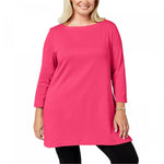 Karen Scott Women's Plus Size Cotton Tunic Top