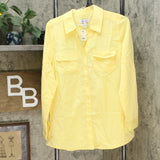 Denim & Co. Women's Roll Tab Sleeve Button Front Soft Utility Tunic Blouse