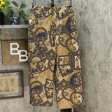 Slinky Brand Women's Printed Faux Suede Palazzo Pants
