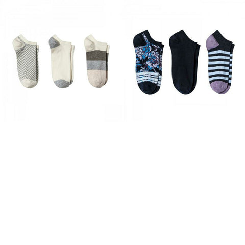 A New Day Women's Sporty Floral Low Cut Casual Socks 3 Pack