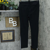 Charter Club Women's Mid Rise Straight Leg Pants Deep Black 10
