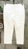 NWT Lemon Way Women's Flawless Twill Scallop Hem Crop Pants 10 14 16