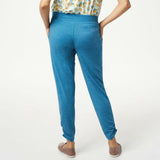 LOGO  by Lori Goldstein Women's French Terry Lounge Pants With Ruched Legs