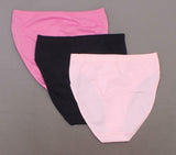 Rhonda Shear Women's 3 Pack Ahh Seamless Brief Panties Pinks Medium